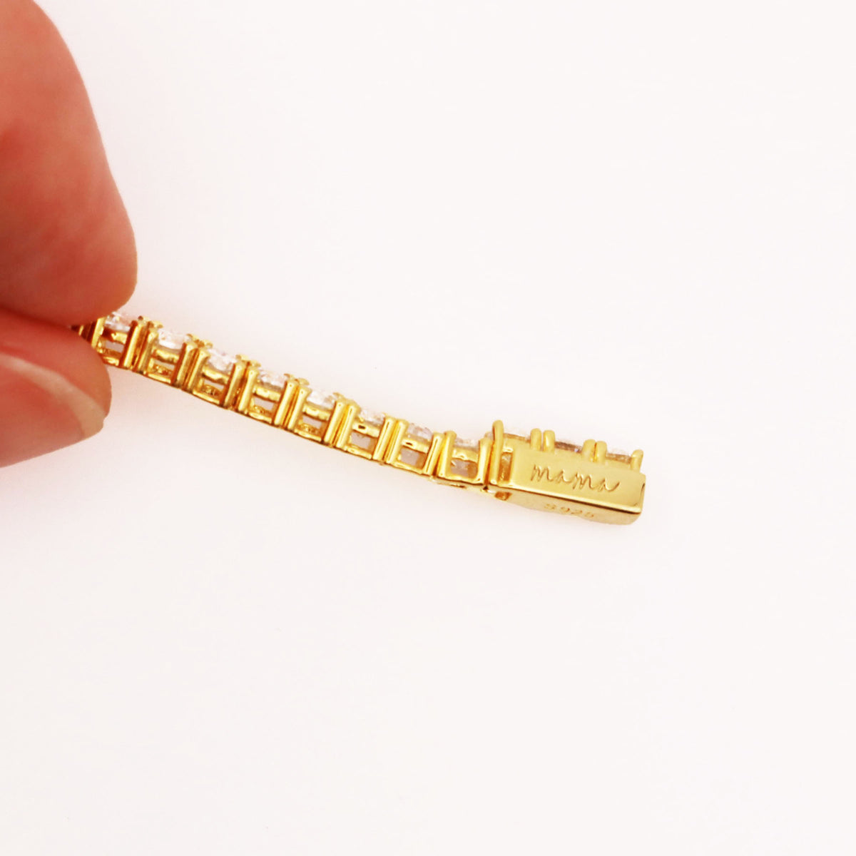 Gold Moissanite tennis bracelet 